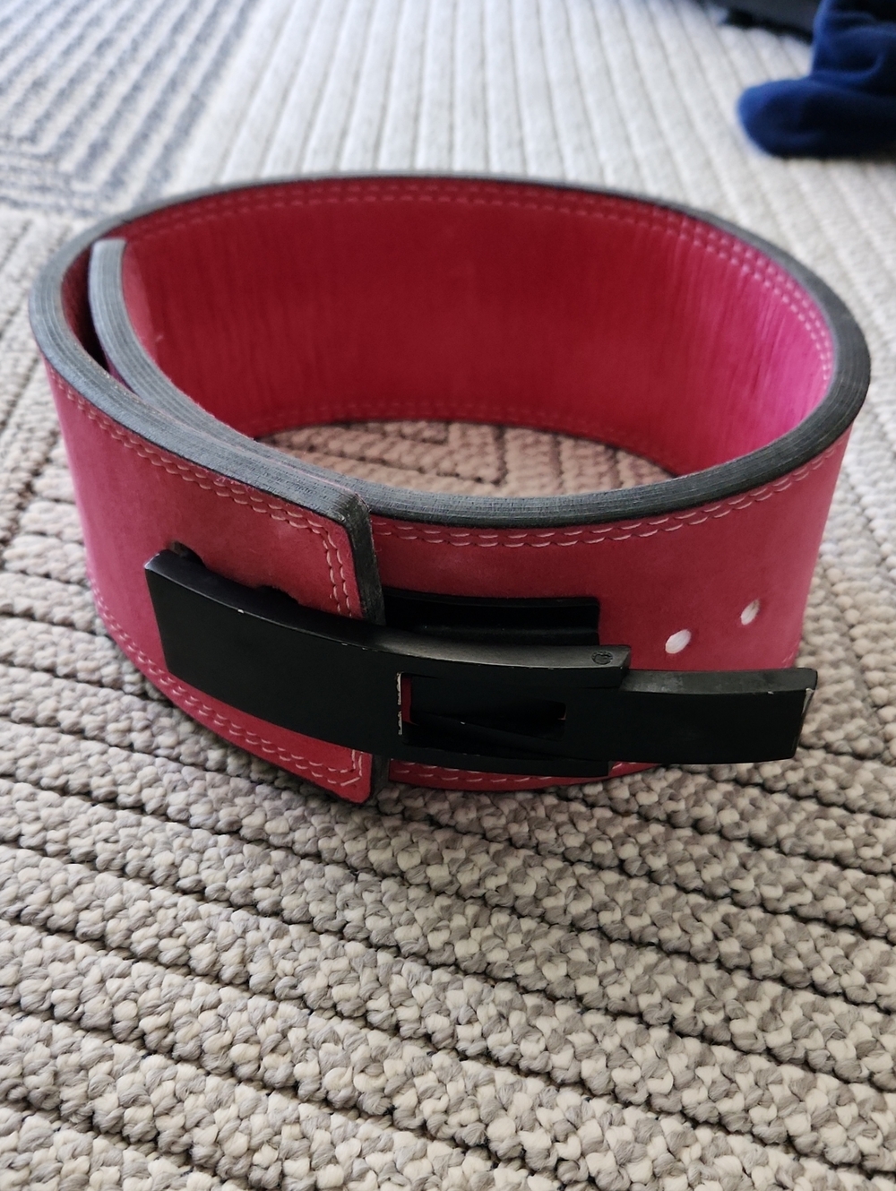 Strength Shop Pink Weightlifting Powerlifting Belt with Black Buckle